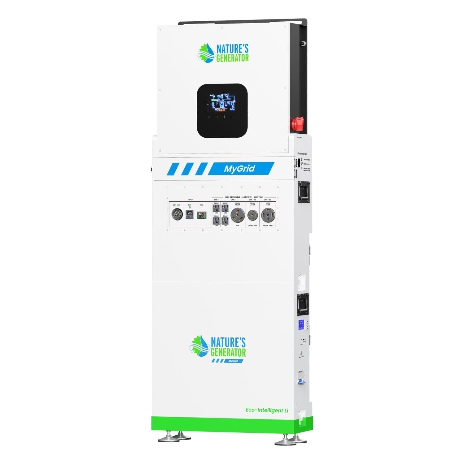 MyGrid 10K with Transfer Switch for House Battery Backup