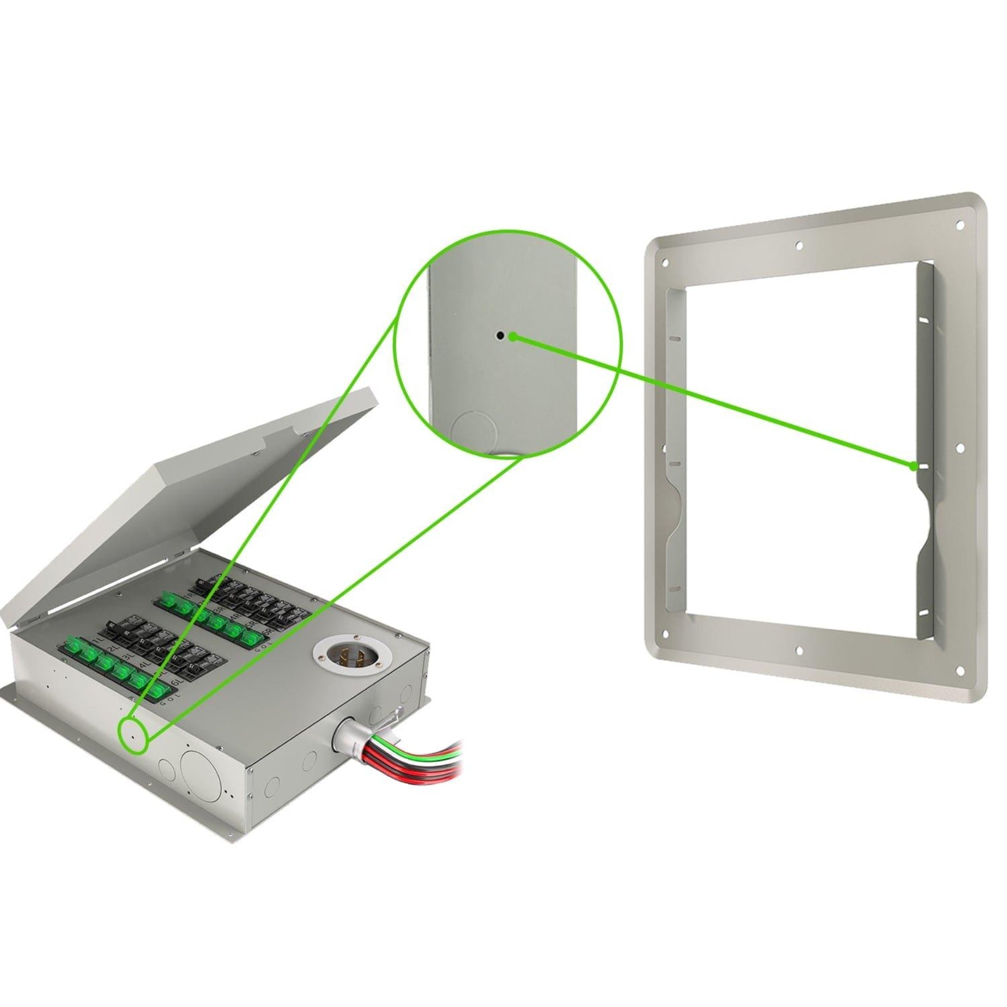 Nature's Generator 12-Circuit Power Transfer Switch Flush Mount